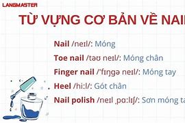 Tiếng Anh Làm Nail